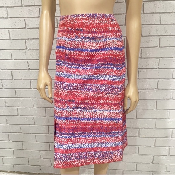 Tory Burch Women’s Brilliant Mouline Silk Skirt - Picture 2 of 10